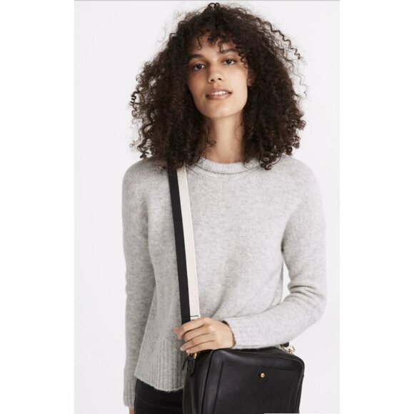 Madewell Sweaters - MADEWELL Fulton Pullover Sweater in Heather Fog Wool Alpaca Minimalist - Size M
